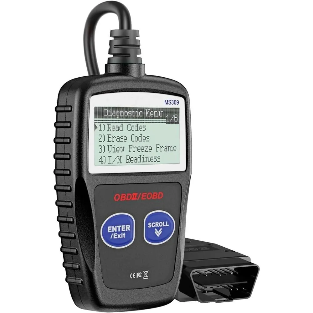 OBD2 Scanner MaxiScan MS309 Car Check Engine Code Reader - red - black