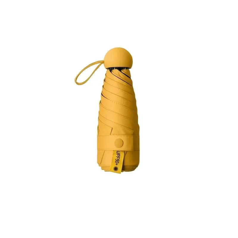 Double Layer Windproof Umbrella with UV Protection Water Repellent Coating - Yellow