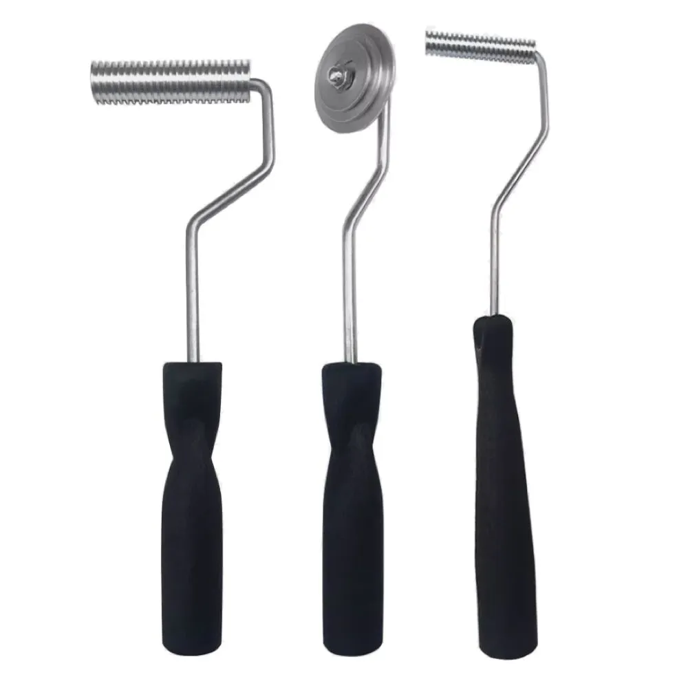 Tool DIY Aluminium Alloy Fiberglass Lamination Hand Rollers Set of 3 - 31cm