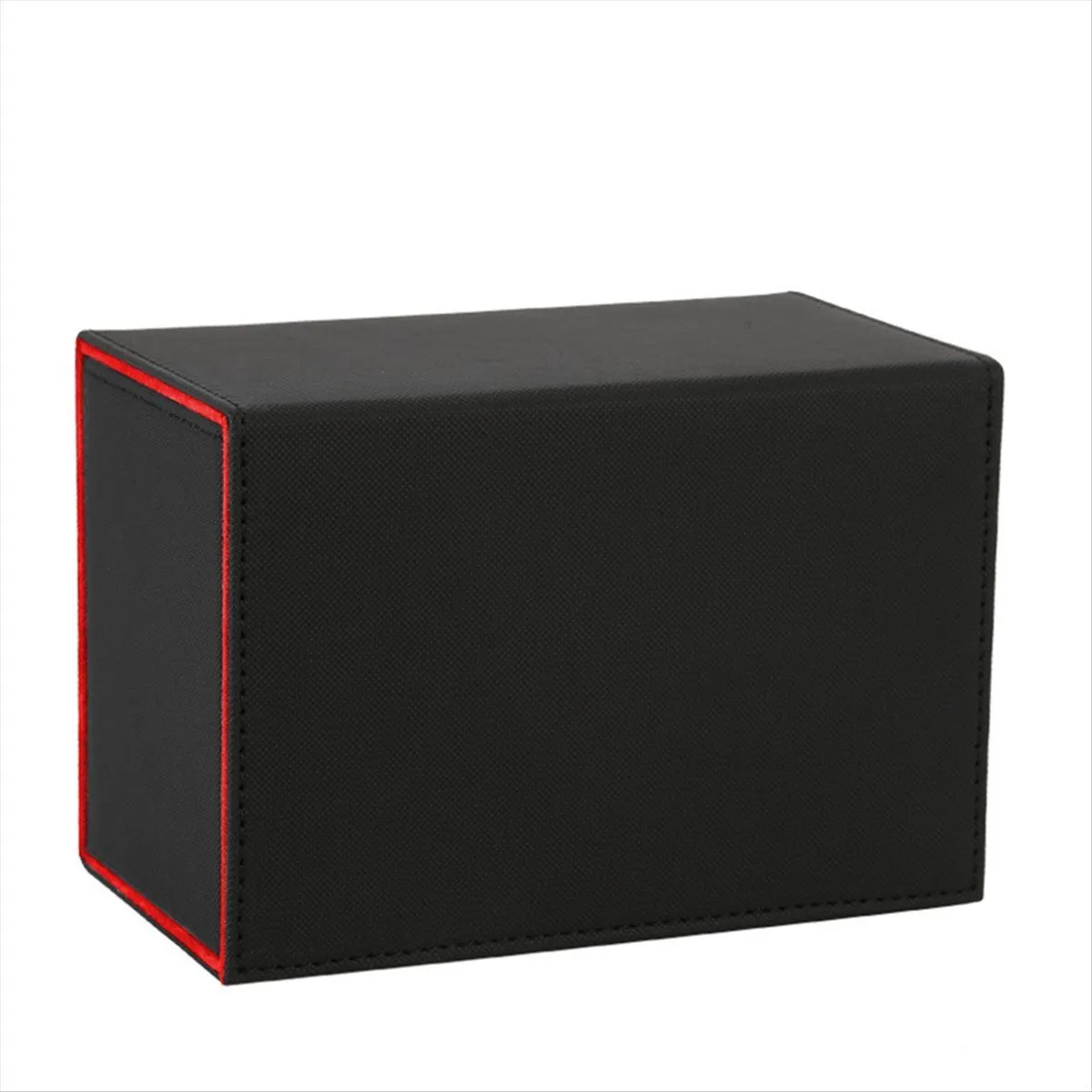 Card Deck Box Premium Card Box with Flip Dice Tray Black+Red
