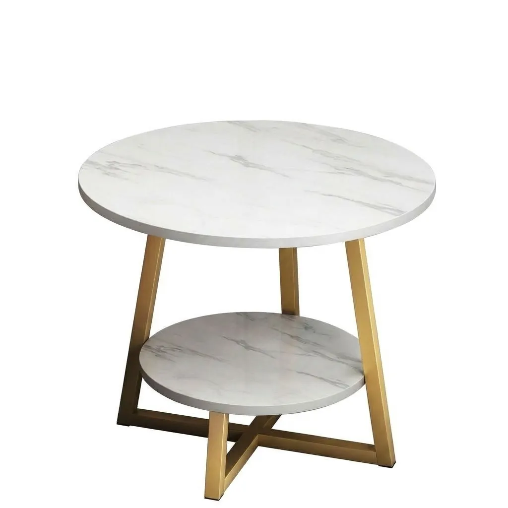 Modern 2-Tier Side Table