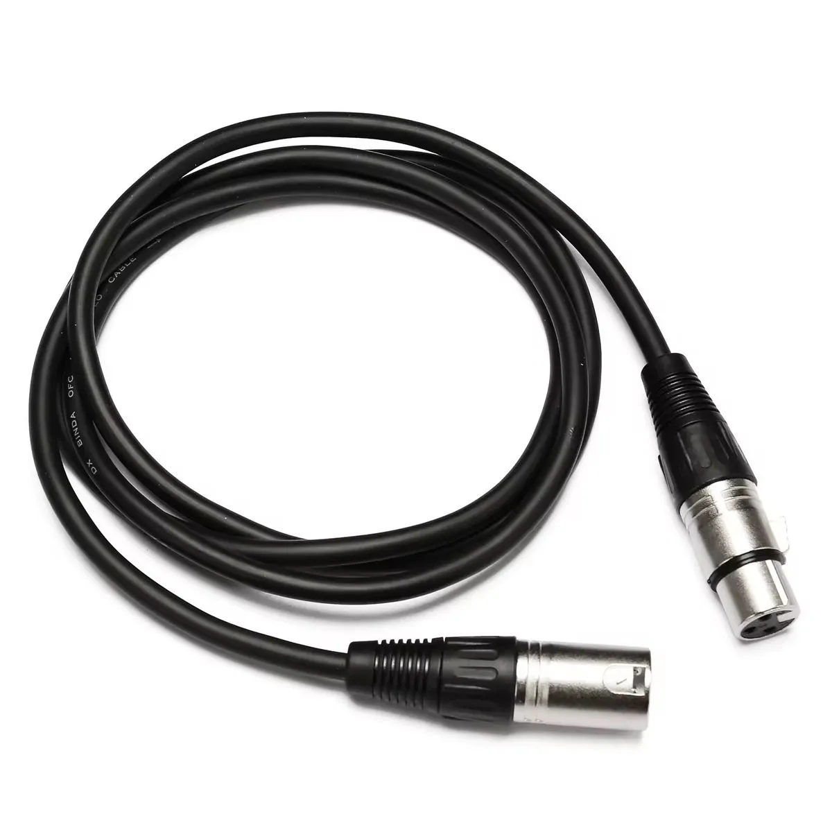 XLR 3-Pin Male to Female Audio Cable for Microphone, Mixer, Studio & Stage