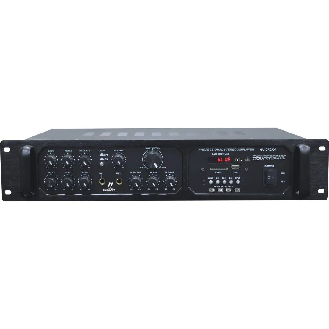 Supersonic Professional Stereo Amplifier AV-972K4