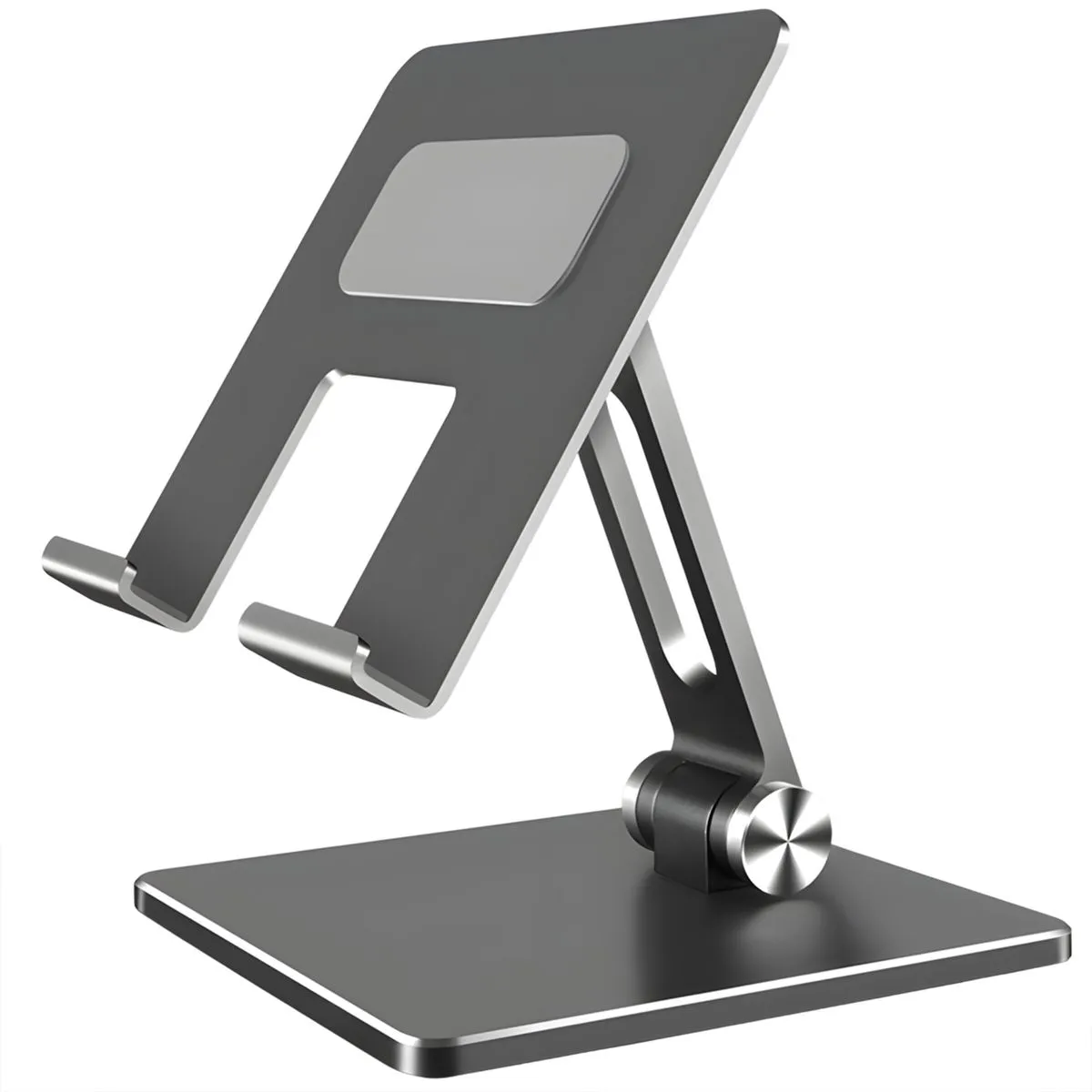Foldable Tablet Stand Desktop Anti Slip Holder Adjustable Tablet Stand - Black