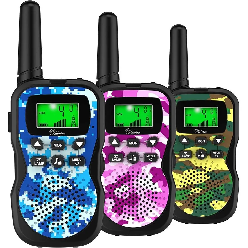 3 Pack Kids Walkie Talkies Set, Perfect Christmas & Holiday Gift for Kids
