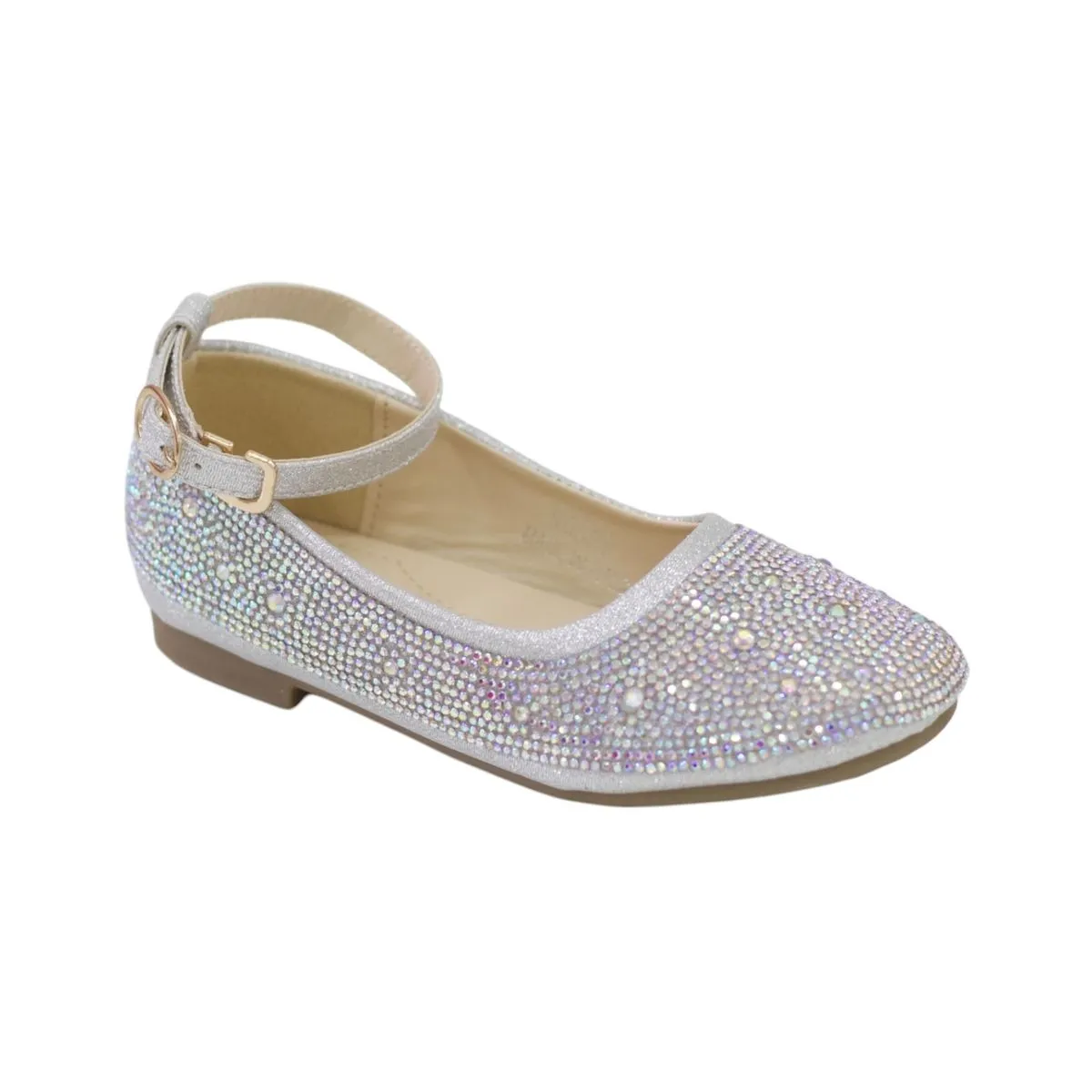 Lamara Paris Rosey Girls Diamante Ballerina - Silver