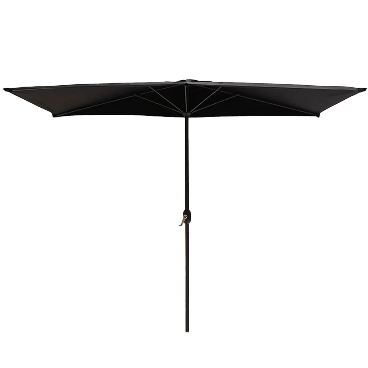 Outdoor Patio Umbrella for Garden Balcony Sun Protection,Market Umbrella - Black