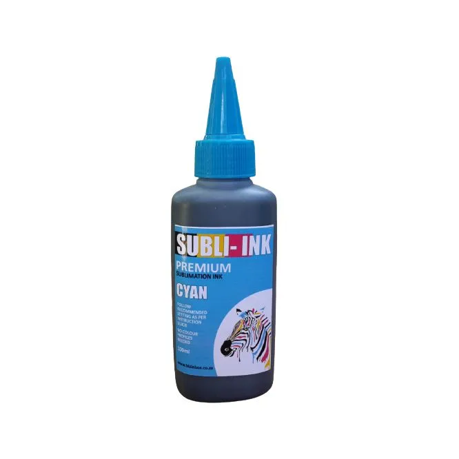 Sublimation Ink Bottle 100ml - Cyan