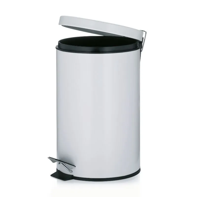 White Step-On Bin 12-Liter