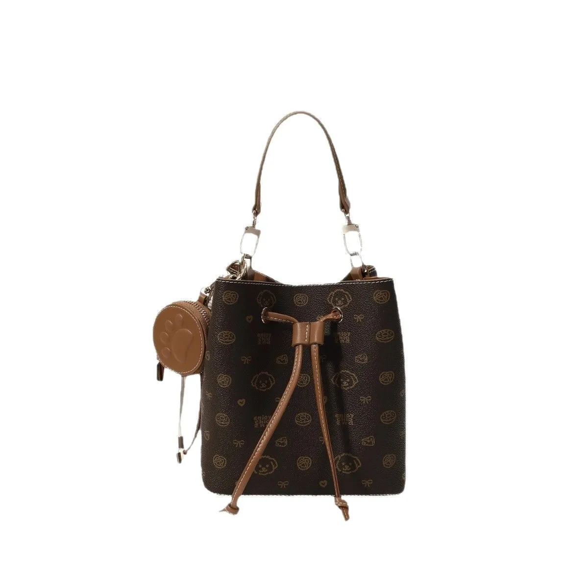 Bread Dog Bucket Bag Versatile Single Shoulder Crossbody Bag