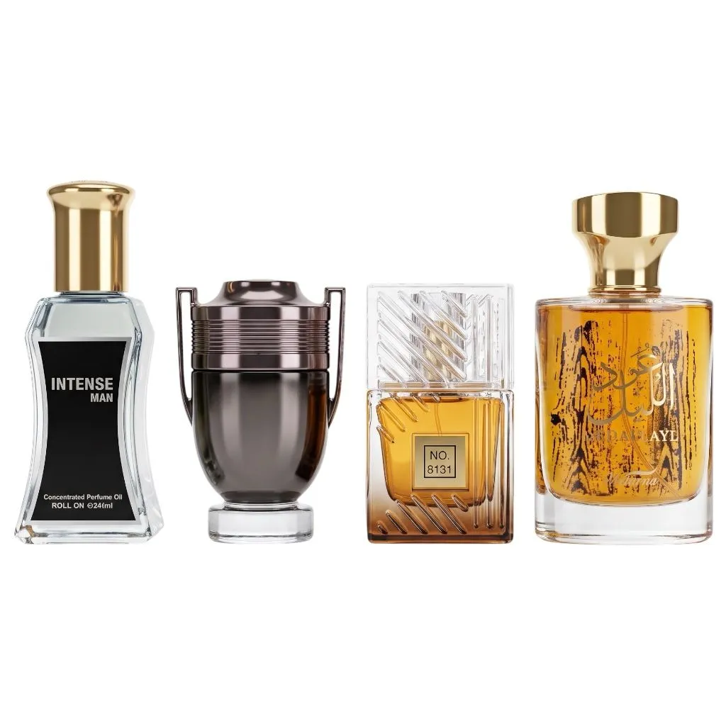 4 Pack Premium Men's Eau De Parfum 30ml Concentrated Perfume Oil Gift Set