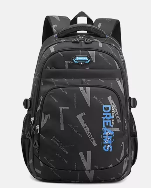 School Bags Orthopedic Waterproof Backpack Student High School - BlackBlue