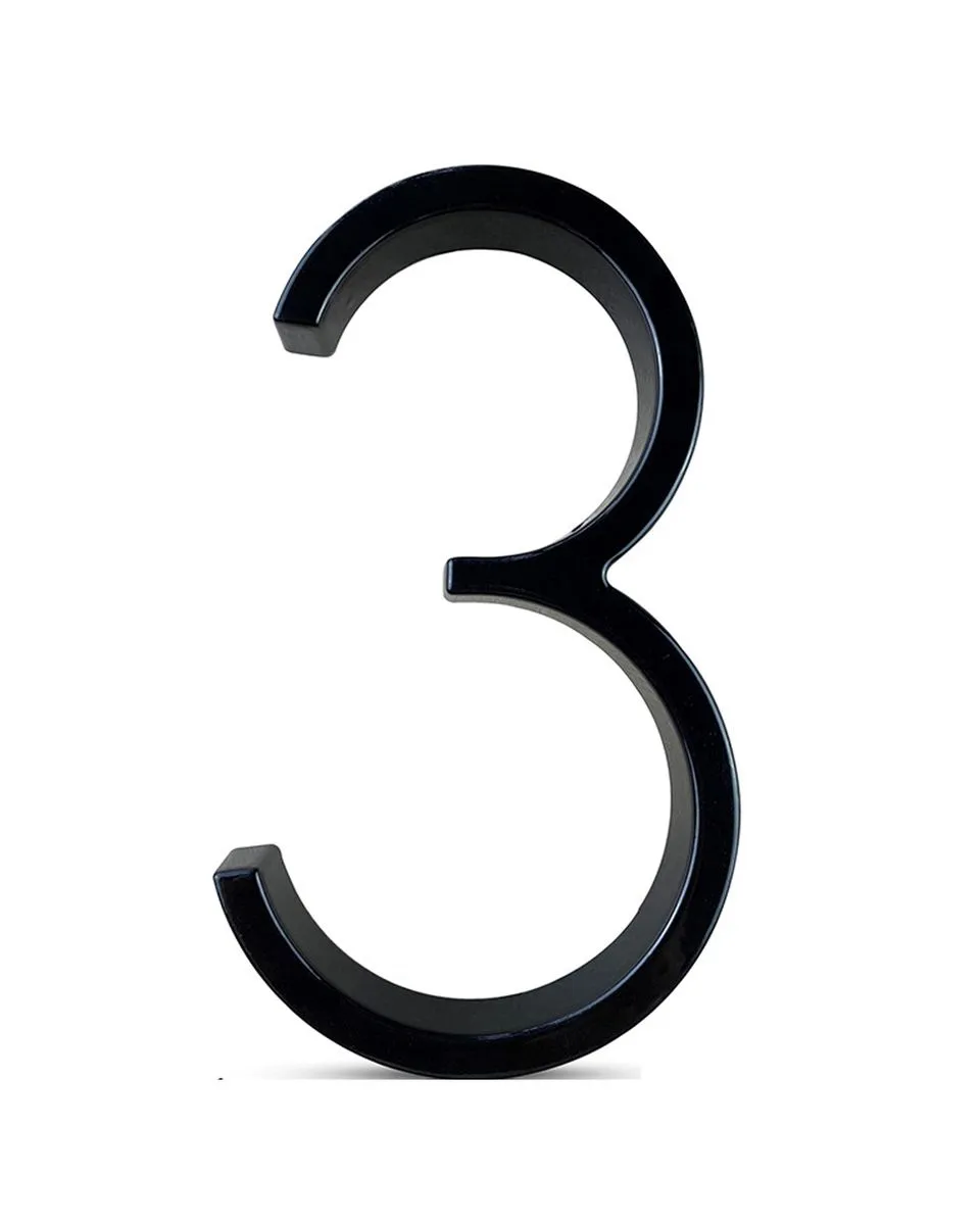 5 Inch Floating House Number Metal Modern Anti-Rust House Address Numbers - 3