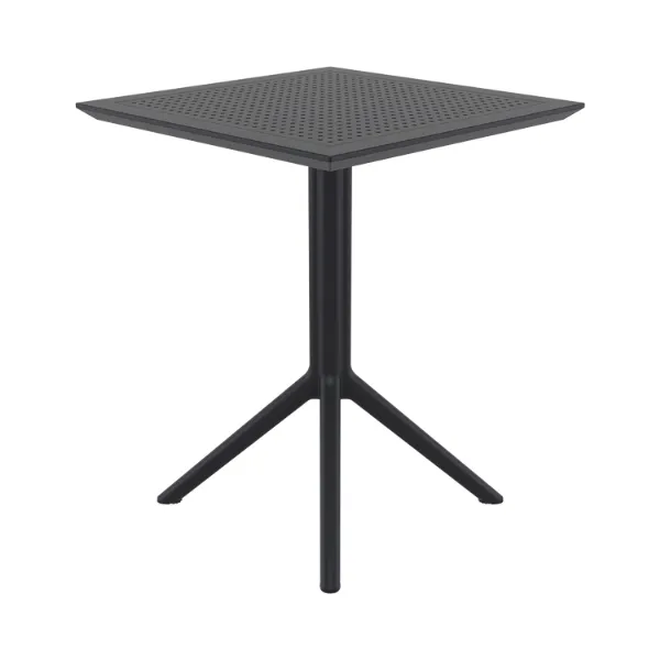Siesta exclusive Patio Sky 60 Square Flip Top Table - Black