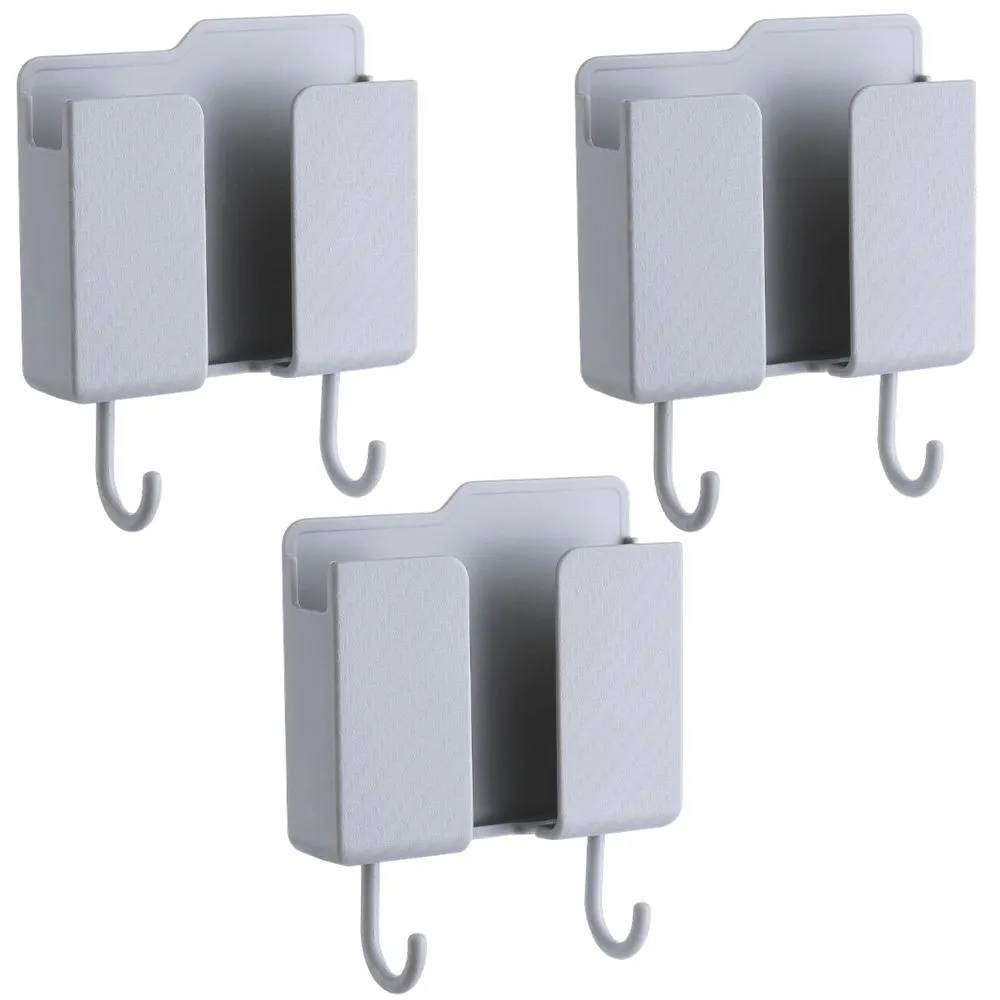 Home Office Wall Mounted Phone Storage Box - Set of 3 - Grey