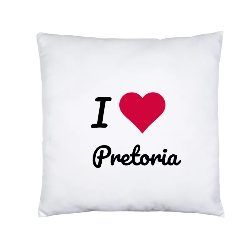 Scatter Pillow - I Love Pretoria Printed Pillow 30cm x 30cm