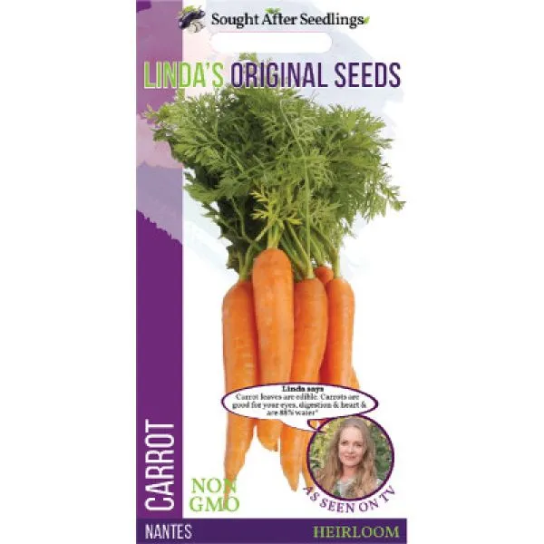 Linda's Original Seeds (2 Pack) - Carrots Nantes