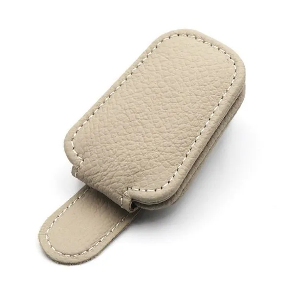 Universal Car Sunglass Holder Interior Accessories Fits Most Vehicles - Beige