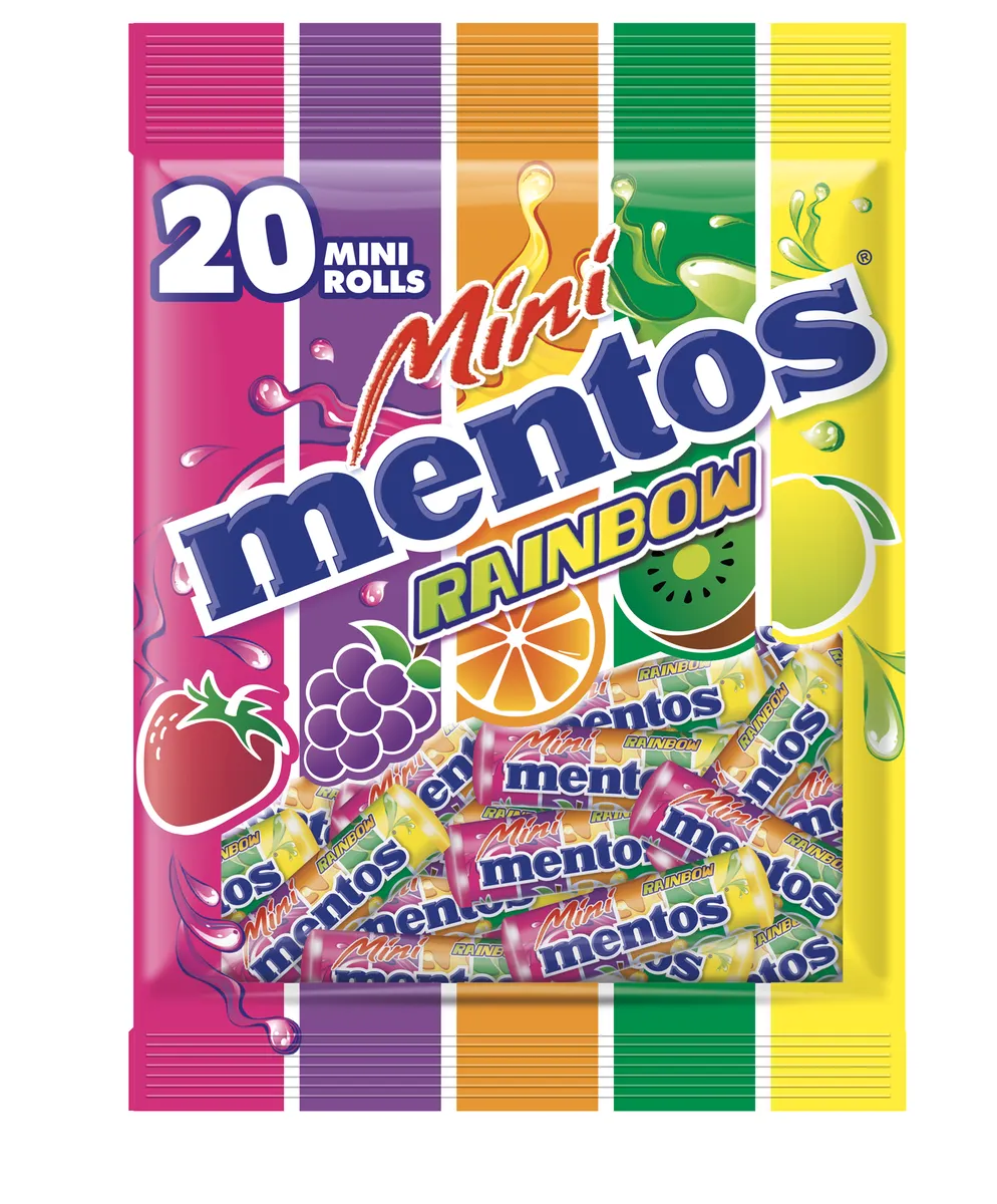 Mentos Rainbow Mini Rolls 20s