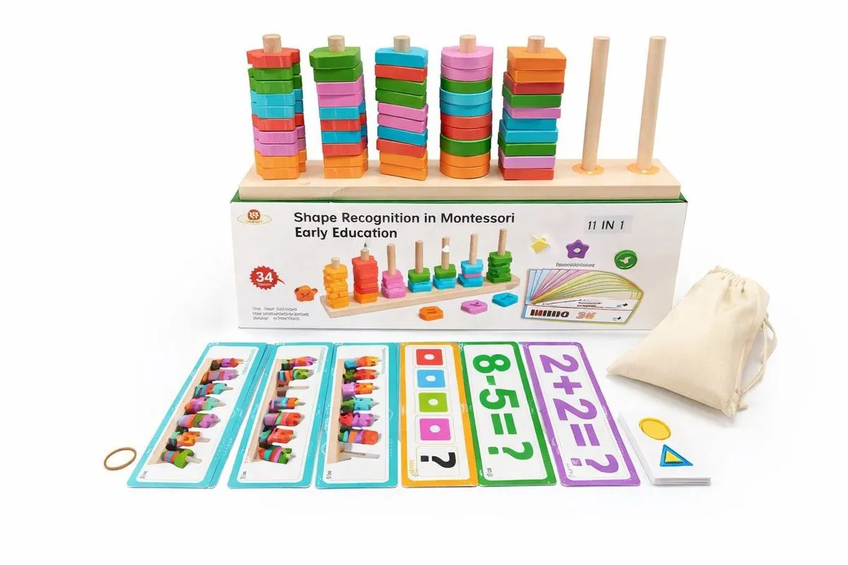 Wooden Counting & Shapes Learning Set