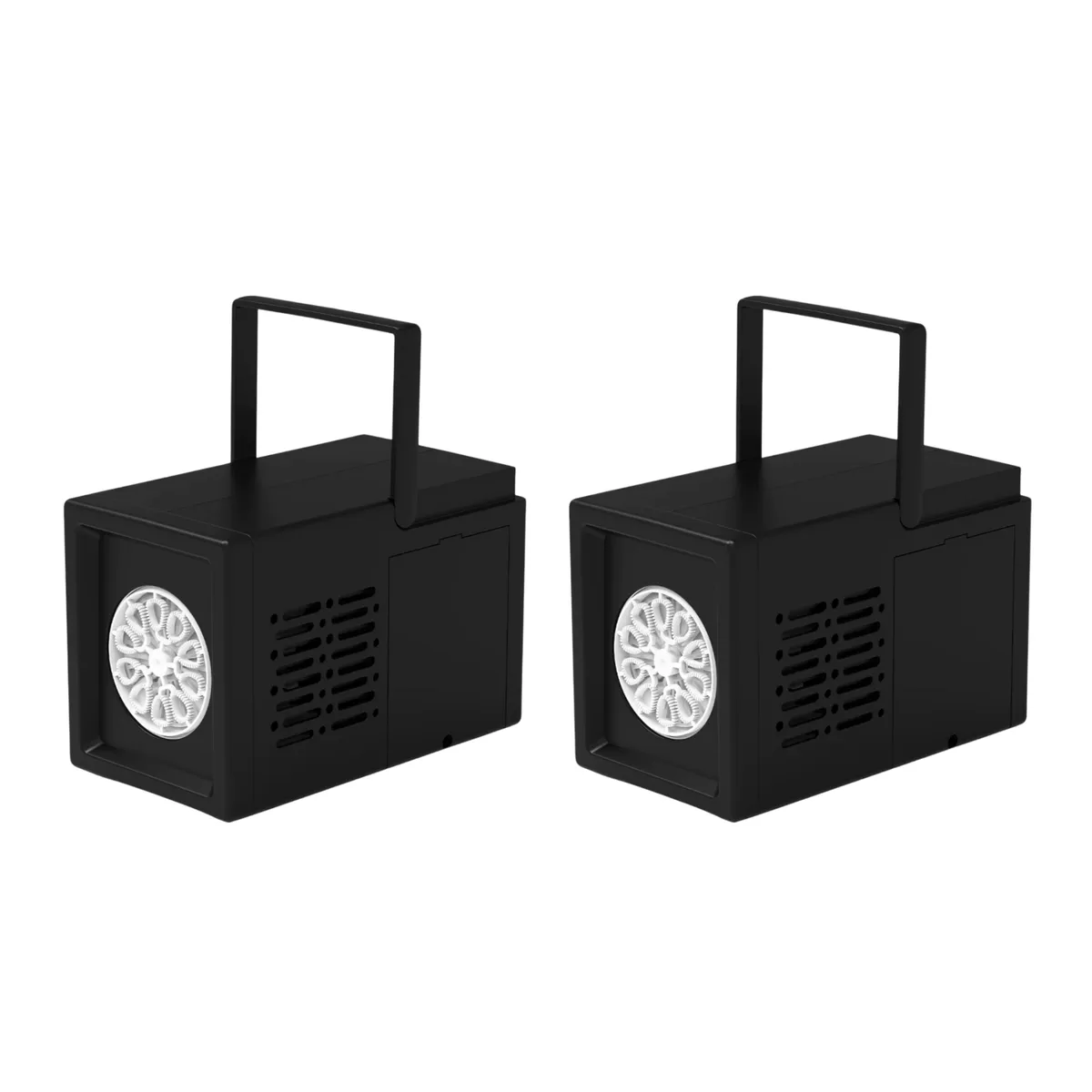 Mini Portable Automatic Bubble Making Machine - 2 Pack - Black