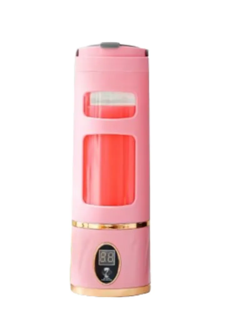 Portable USB Rechargeable Smoothie Blender, 3-Speed Mini Juicer - Pink
