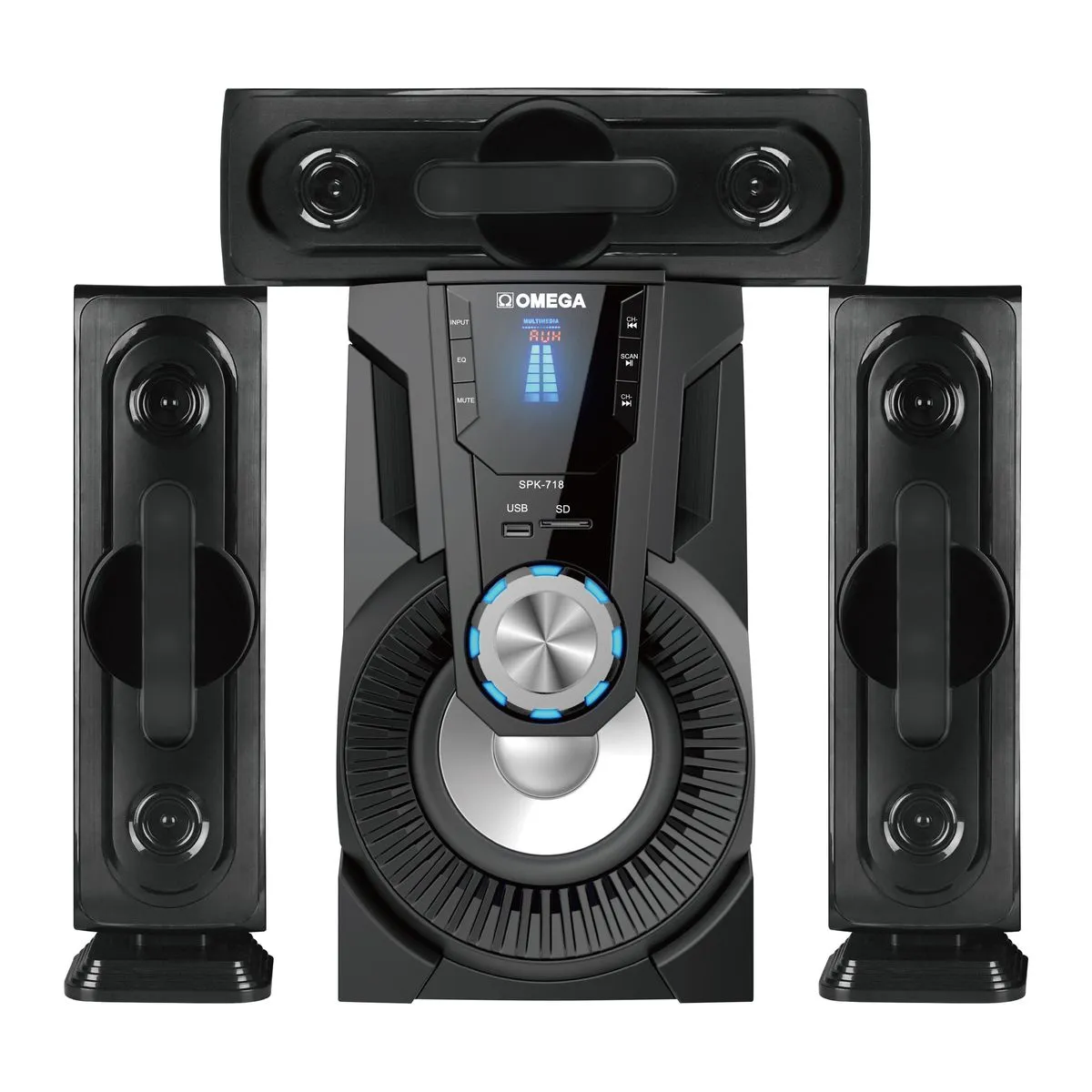 Omega 3.1CH Multimedia Speaker System - Dynamic Bass Boost SPK-718