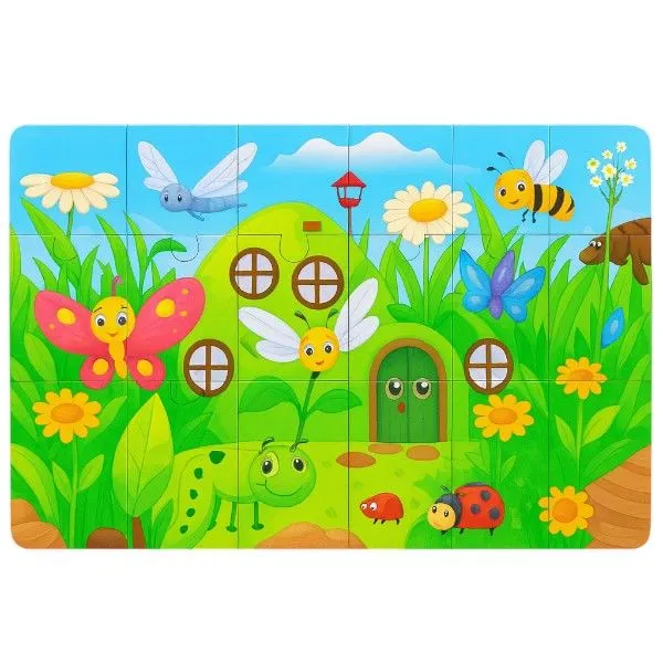Early Learning Educational Insect & Garden Design Jigsaw Puzzle