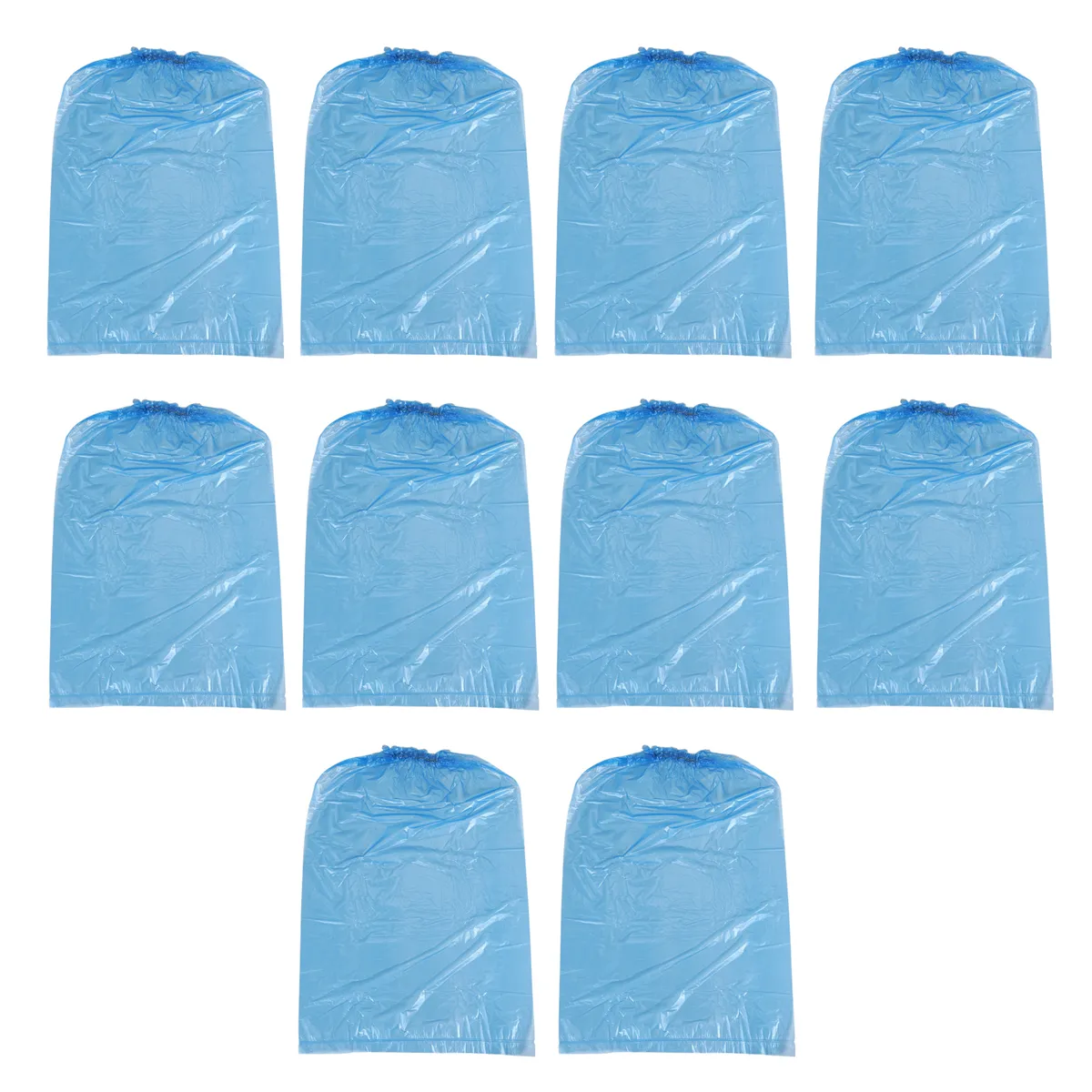 10 Pairs Thick Plastic Disposable Rain Shoe Covers High-Top