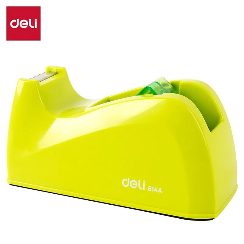 DELI Tape Dispenser 120 x 57 x 60mm - Desktop & Office Use - Green