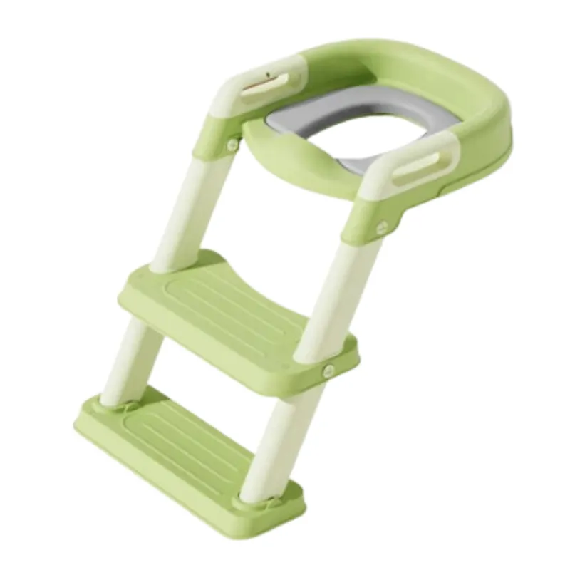 2-IN-1 Potty Training Toilet Seat with Step Stool Ladder - Green