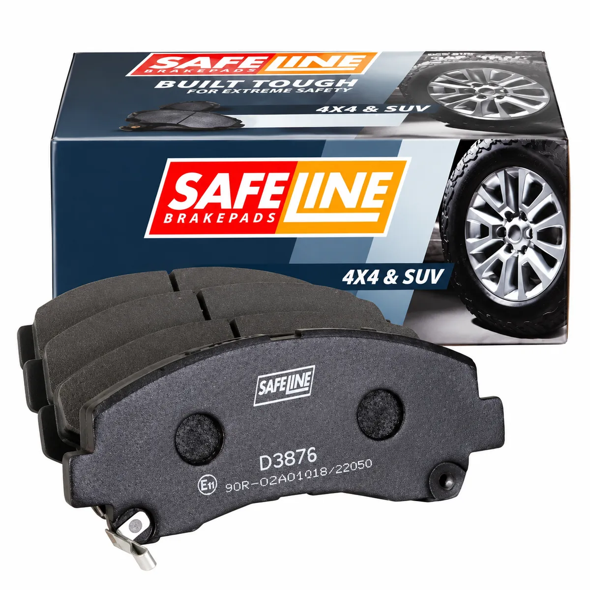Safeline D3876 Front Brake Pads - 4x4 & SUV Disc Pad Set