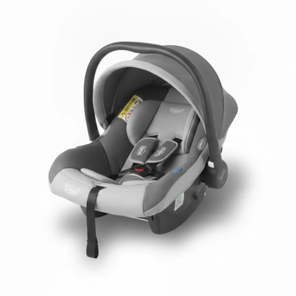 Baby & Toddler Portable Car Seat Carrier with Canopy & Comfort Padding - Grey