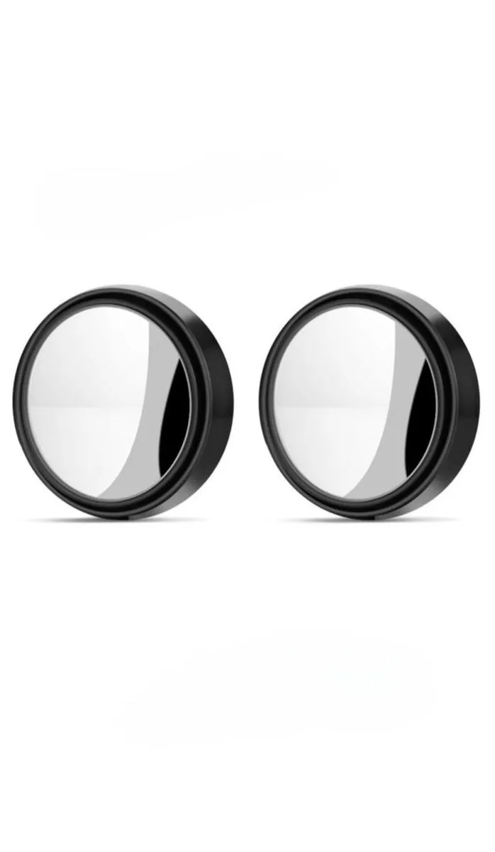 2 Piece Adjustable Blind Spot Mirror For Vehicles Including Cars And Trucks - Black Blind Spot Mirr…