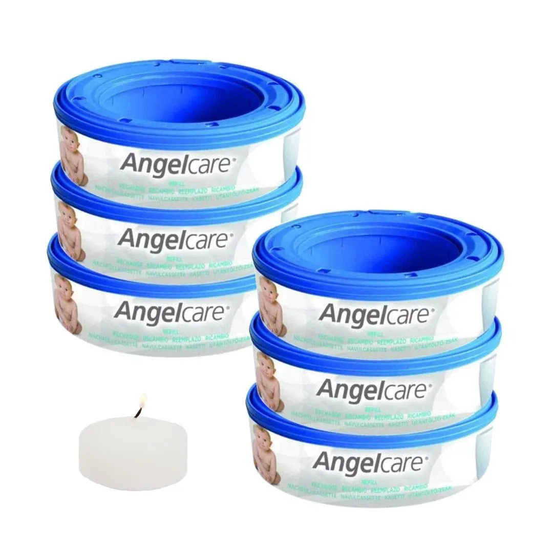 Angelcare Nappy Bin Refill - 6-Pack