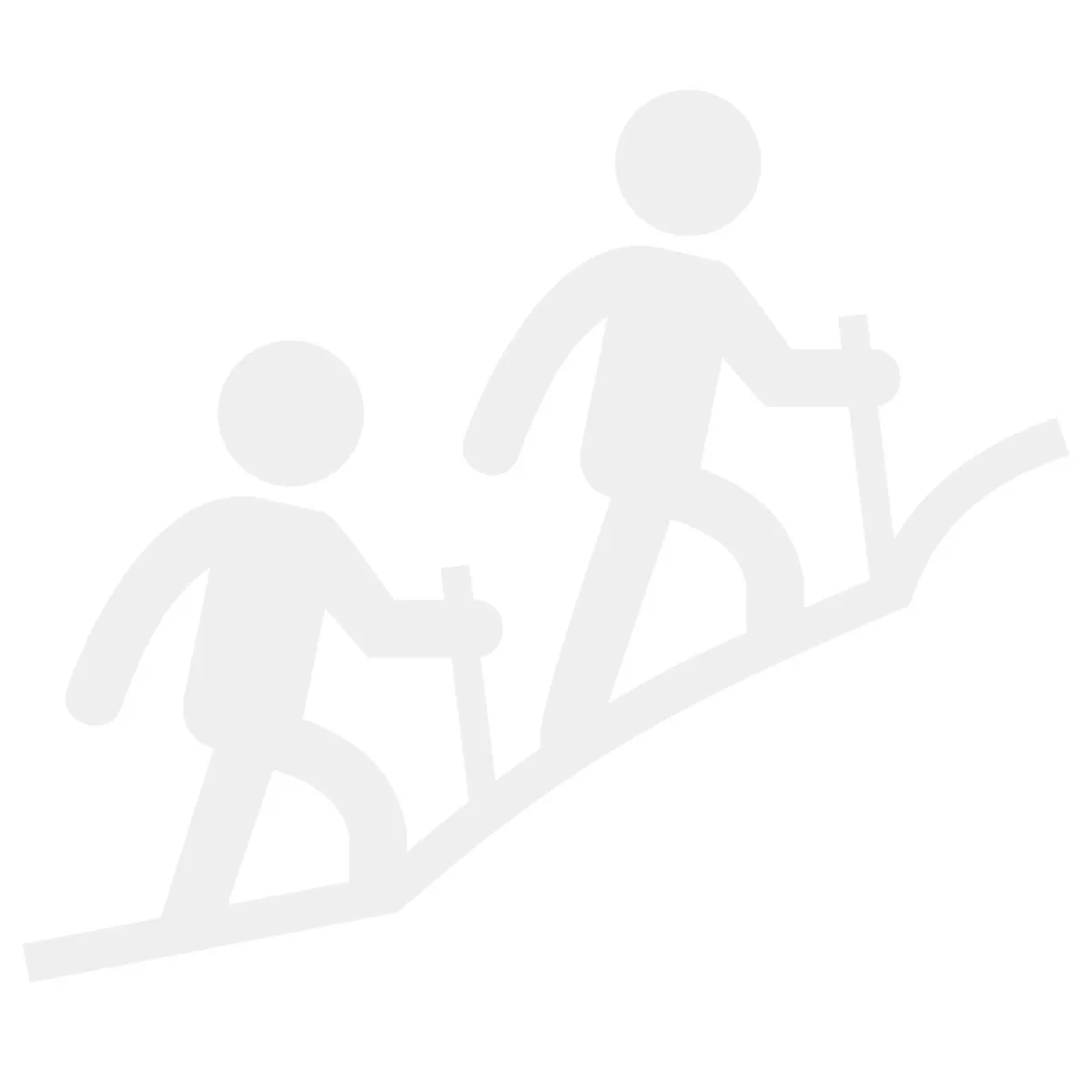 Vehicle Sticker - Hikers - Vinyl Decal - White