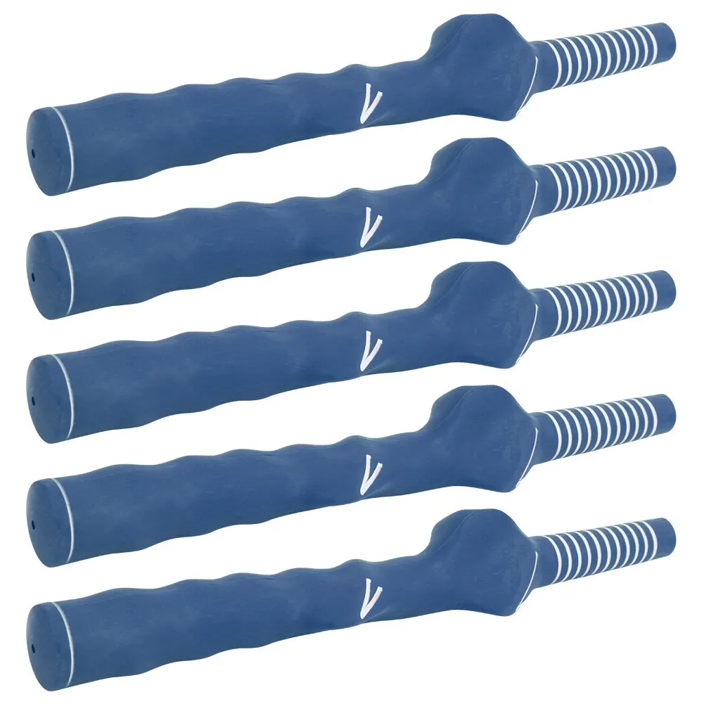 Golf Grip Trainer Compatible with Golf Clubs for Beginner Correction Blue