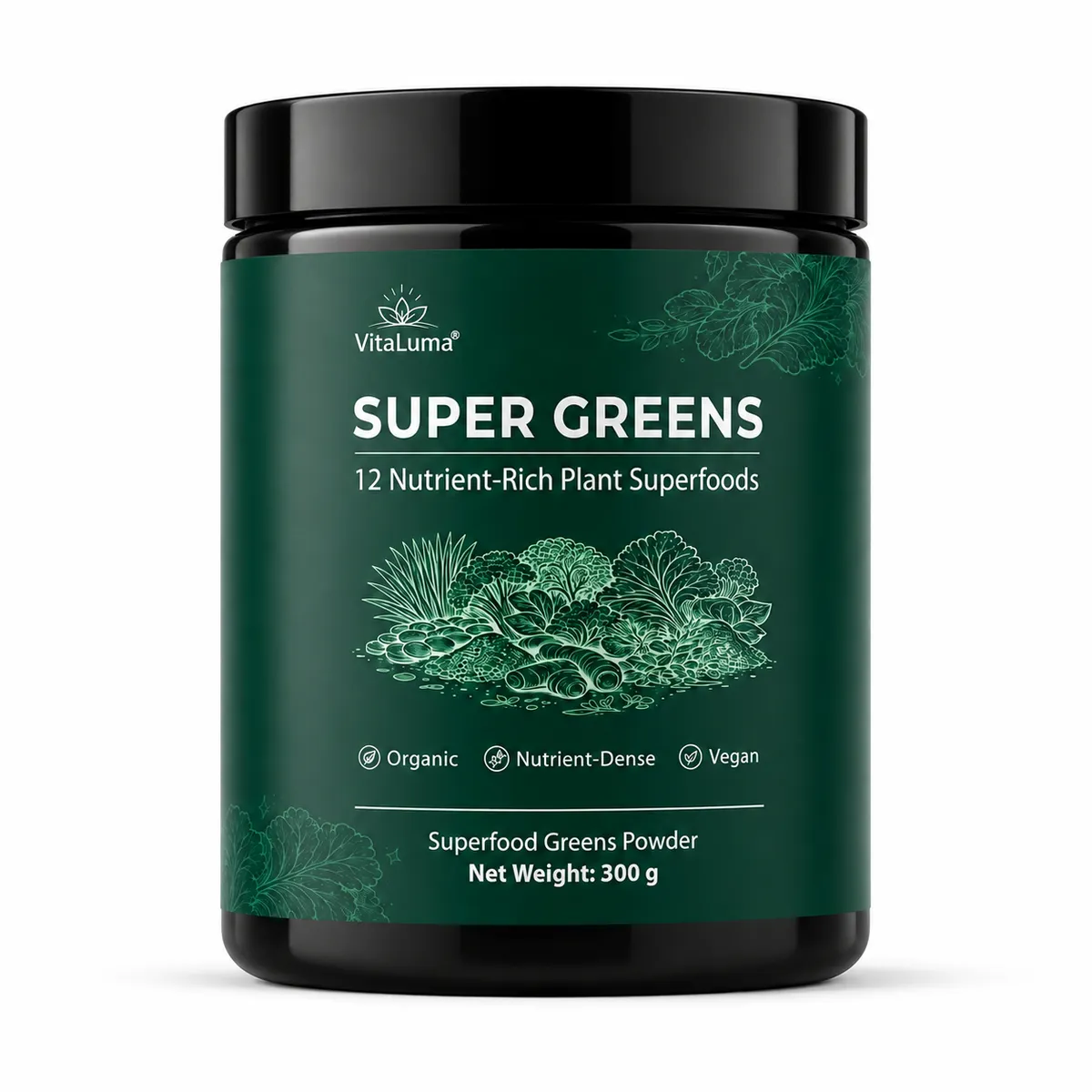 VitaLuma 12 Super Greens Powder - 300g
