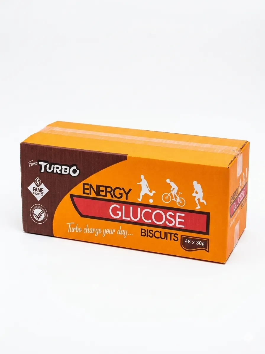 Fame Turbo Energy Glucose Biscuits (48 x 30g Box)