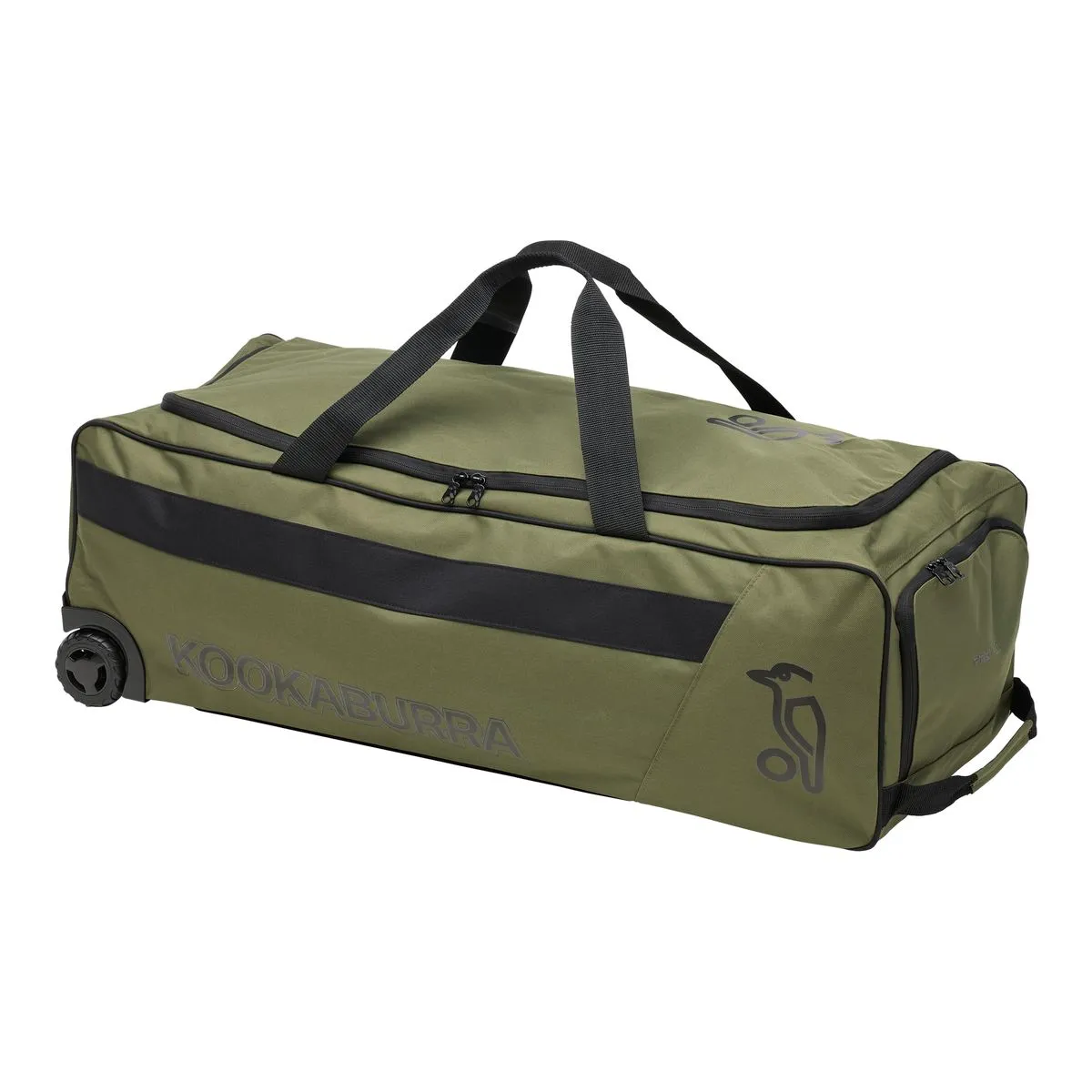 Kookaburra 4.0 Cricket Wheelie Bag - Khaki/Black