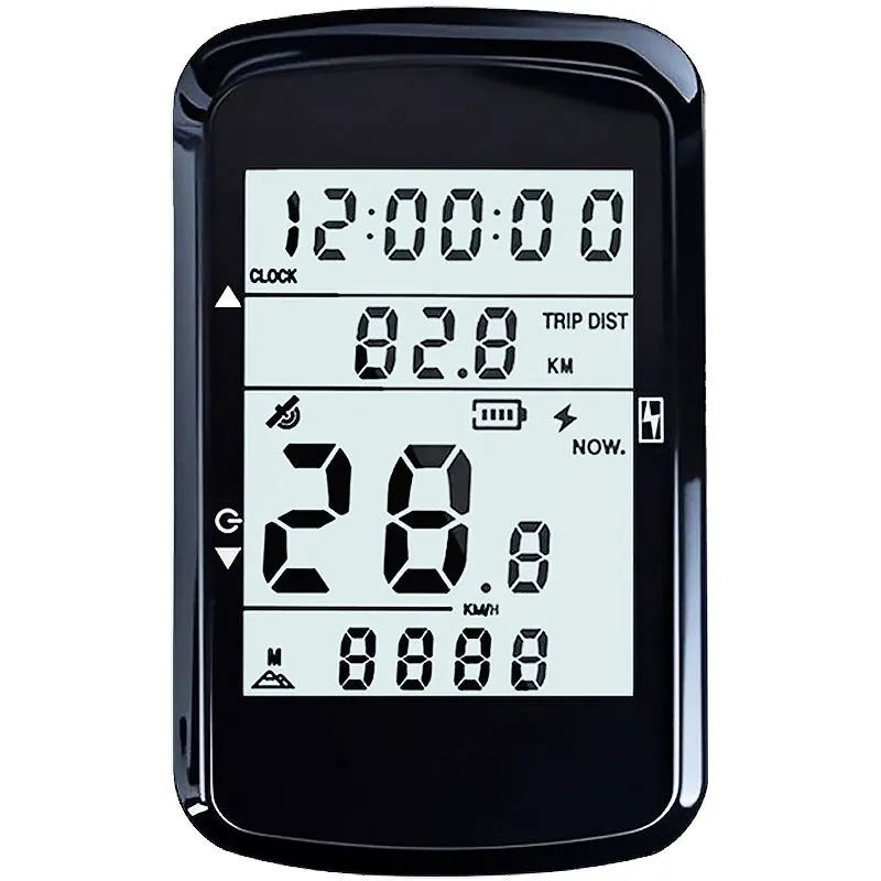 GPS Bicycle Speedometer Cycling Computer, Wireless Bike Odometer with 2.4