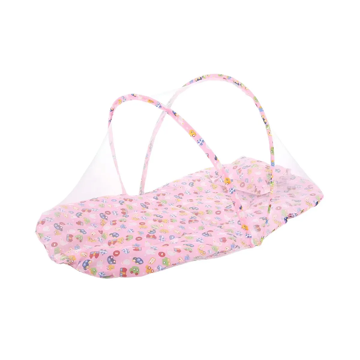 New Born Foldable Baby Mosquito Net /Tent - Pink - Pink Car