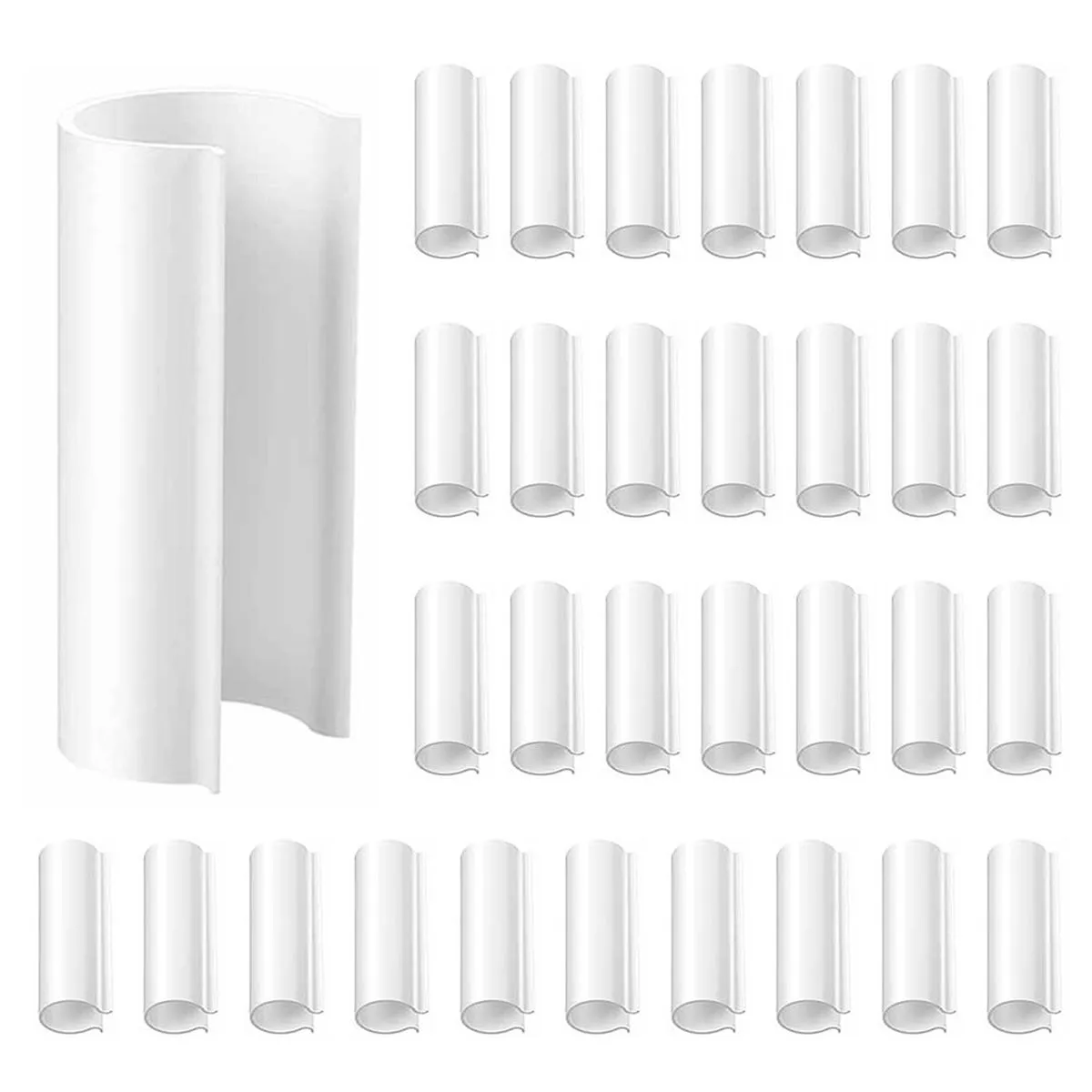 32Pieces 38mm PVC Pipe Clips