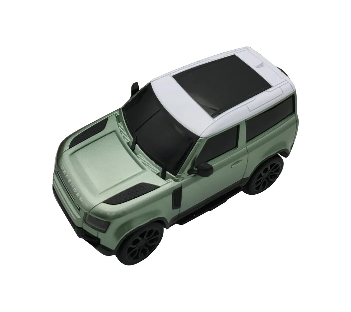 RW Toys 1/24 R/C Land Rover Defender 90 2020 - Metal Green (20cm Long)