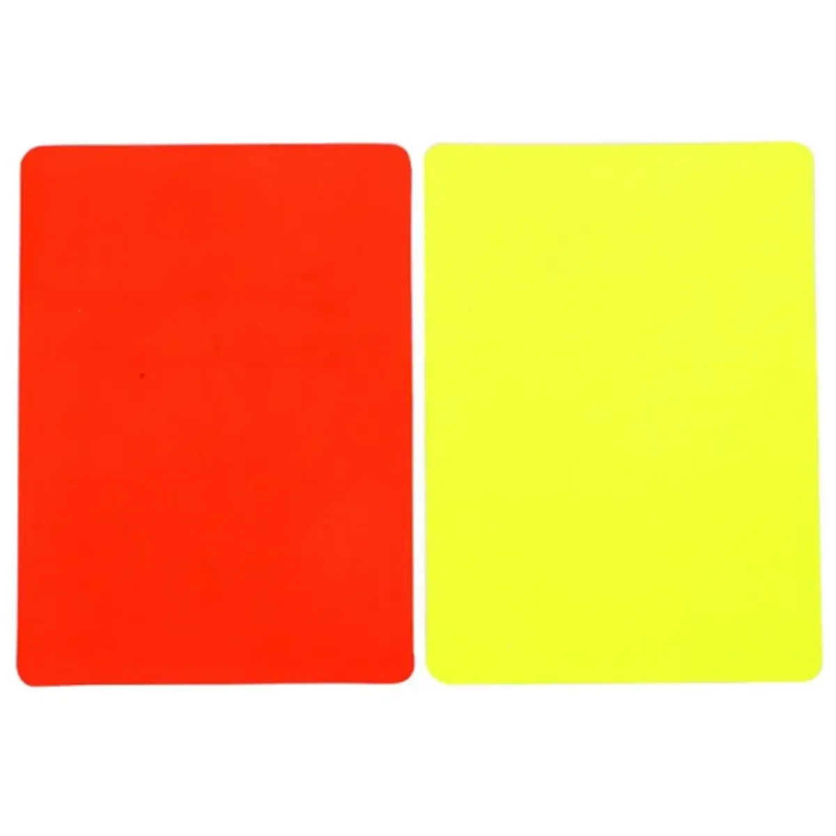 Red And Yellow Cards Set For Referee In Football Match