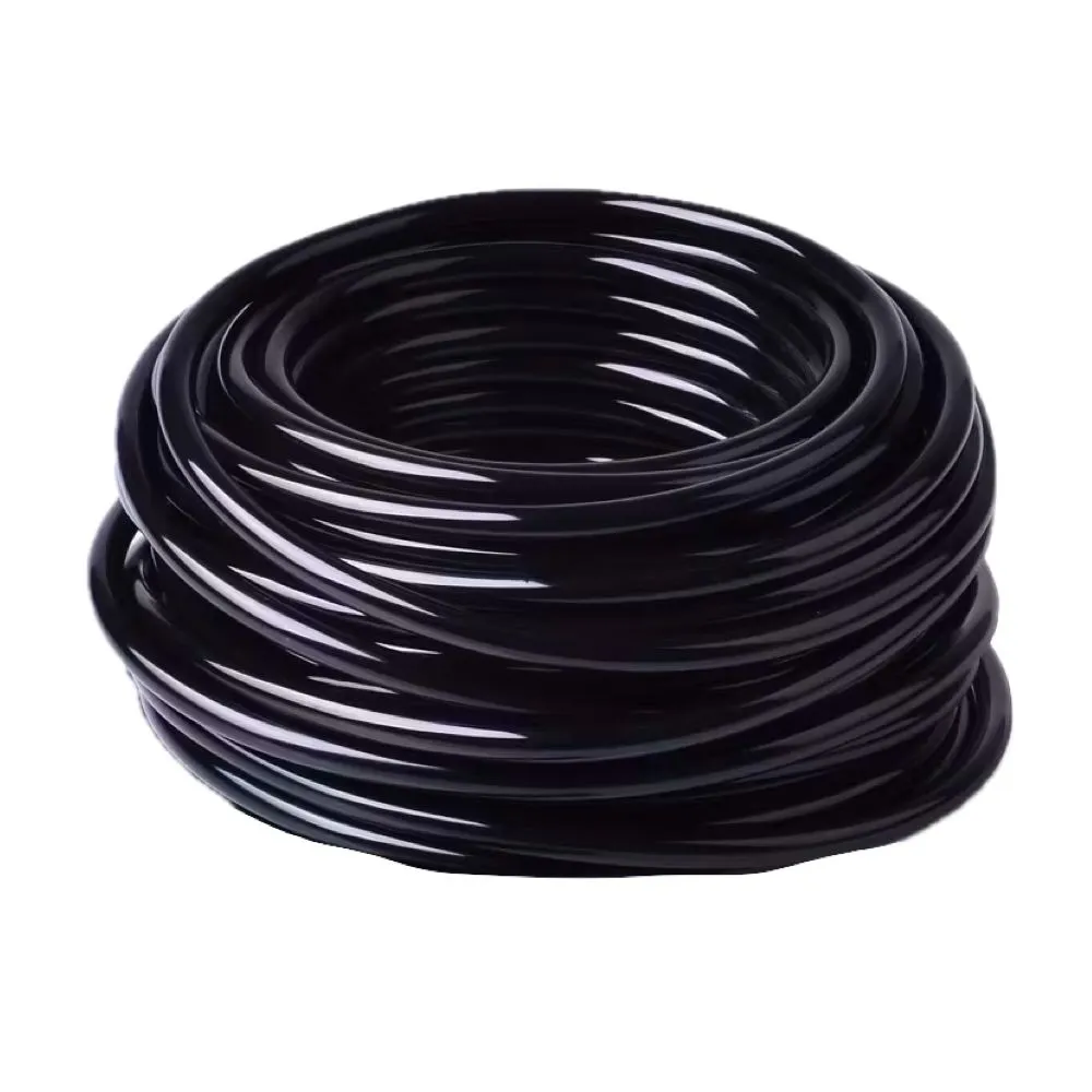 Garden Micro Black Drip Irrigation Watering Hose Tube - 15m