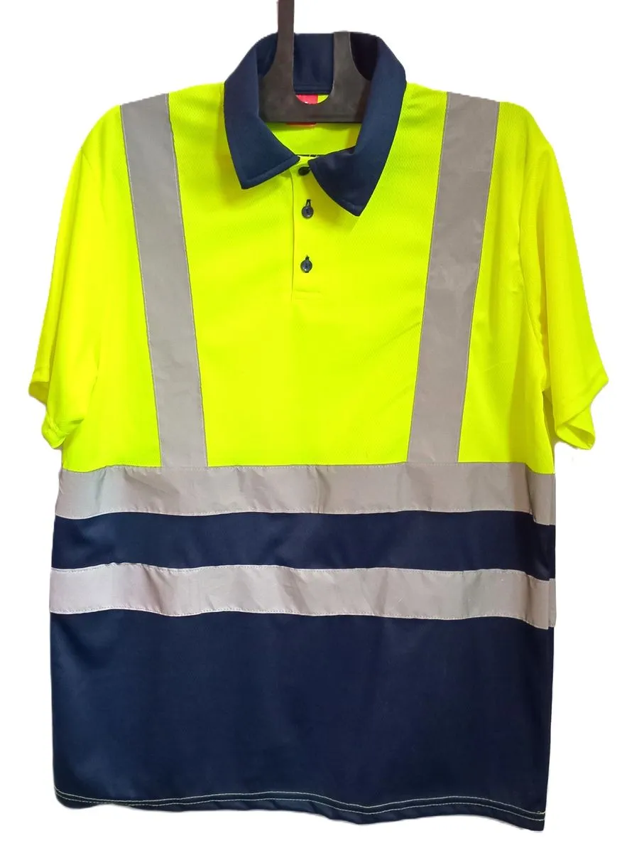 Work Shirt Two Tone with Reflective Tape Half Sleeves by Creative Combos