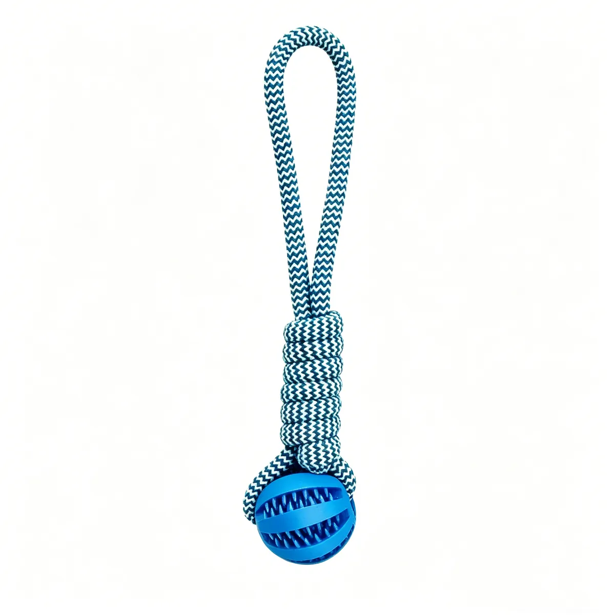 38cm Pet Tug Rope Toy with Treat Ball for Dog & Cat (60 )