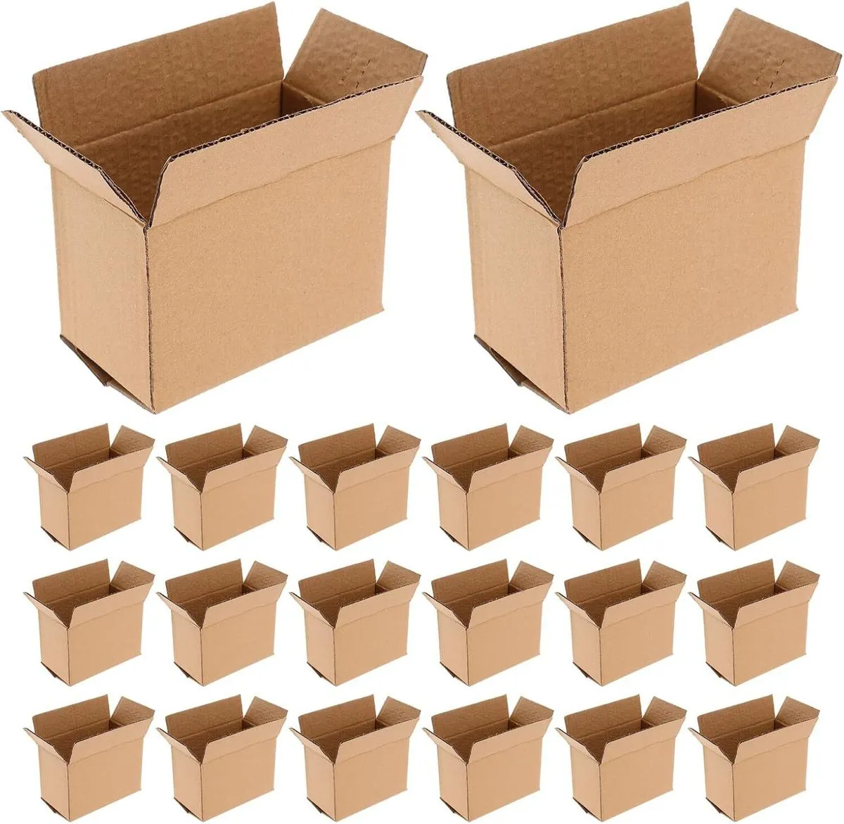 30pcs Small Corrugated Cardboard Mailer Boxes 17.5 X 9.5 X 11.5 Cm 3-layer