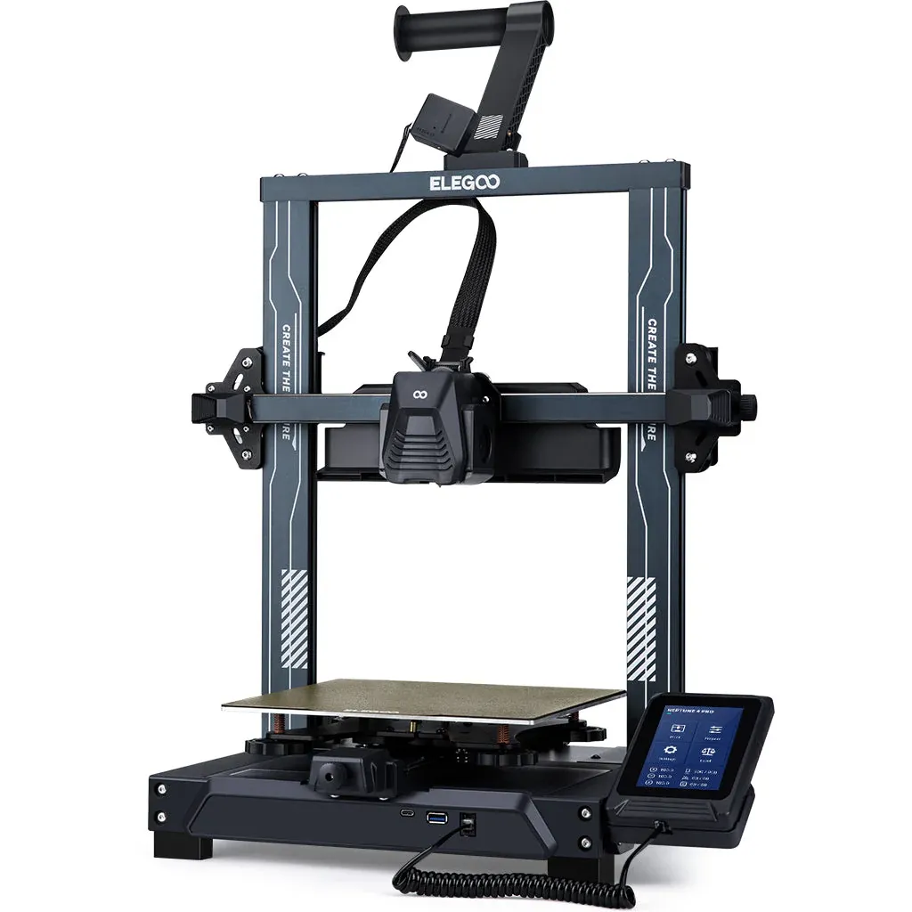 ELEGOO Neptune 4 Pro 3D Printer, Auto Leveling and Direct Drive Extruder